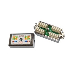 Spojovací box FTP Cat6A narážecí, stříbrná