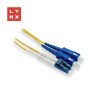 LYNX duplexní patch kabel SM, OS2, LC/SC, 9/125µm, 3m