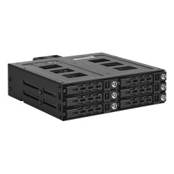 CHIEFTEC SATA/SAS Backplane CBP-625, 1x 5,25“ bay for 6x 2,5“ HDDs/SSDs, Hot-Swap