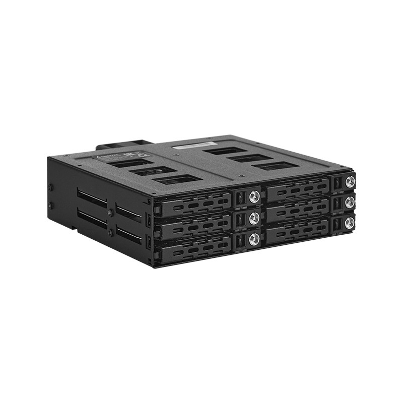 CHIEFTEC SATA/SAS Backplane CBP-625, 1x 5,25“ bay for 6x 2,5“ HDDs/SSDs, Hot-Swap