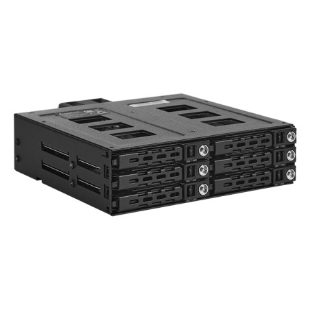 CHIEFTEC SATA/SAS Backplane CBP-625, 1x 5,25“ bay for 6x 2,5“ HDDs/SSDs, Hot-Swap