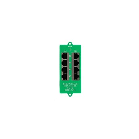 Aktivní POE injektor - 4x 1Gb/s, stíněný, 802.3af/at