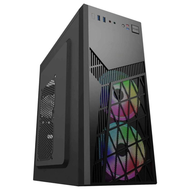 EUROCASE skříň ML N6-560B, ATX, 2x USB-A, 2x 120mm ARGB Fan, černá