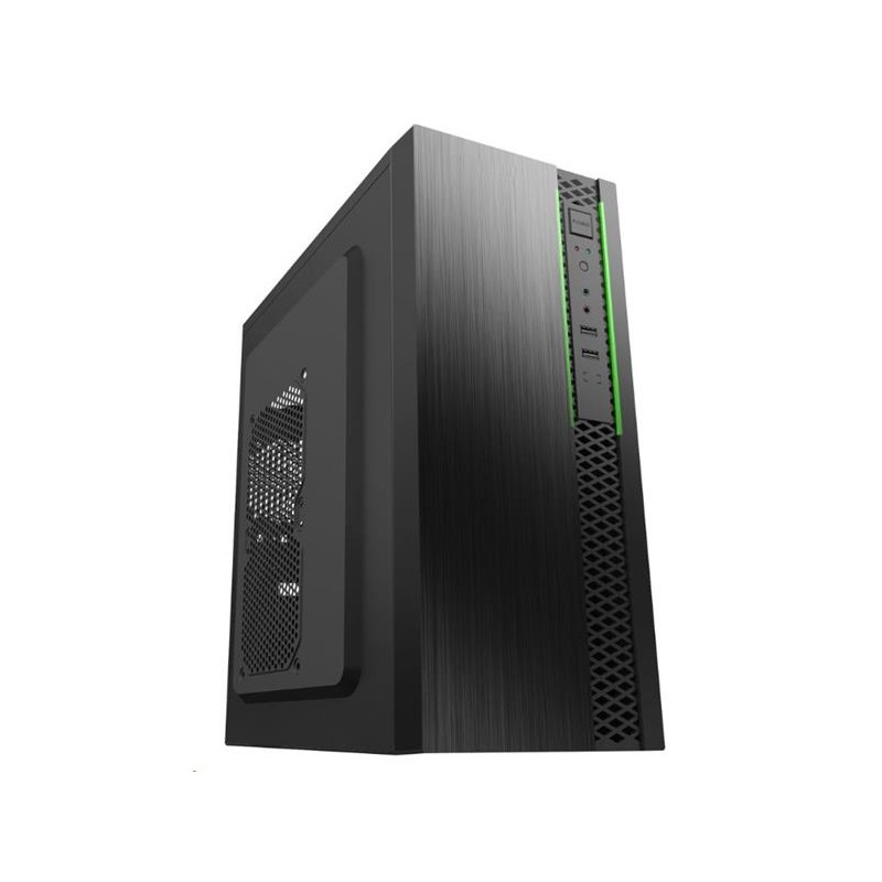 EUROCASE skříň ML N6-550B, Midi Tower, 1xUSB-C, 2xUSB 3.0, 2x audio, bez zdroje