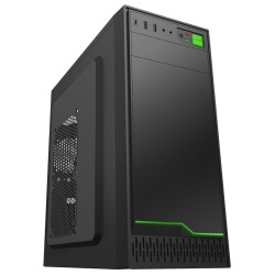 EUROCASE skříň ML N6-500B, Midi Tower, 1xUSB-C, 2xUSB 3.0, 2x audio, bez zdroje