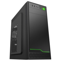EUROCASE skříň ML N6-500B, Midi Tower, 2x USB 3.0, 2x audio, bez zdroje