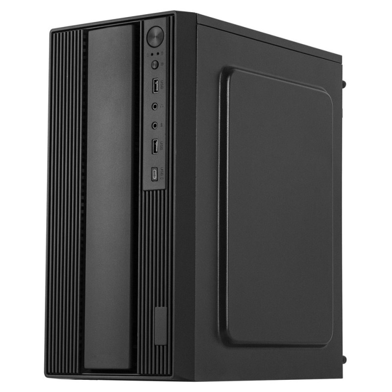 EUROCASE skříň MC MF-300B, Micro Tower, 1xUSB-C, 2xUSB 3.0, 2x audio, bez zdroje