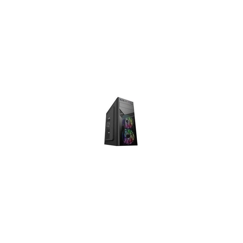 BAZAR - EUROCASE skříň ML N6-560B, ATX, 2x USB-A, 1x USB-C, 2x 120mm ARGB Fan, černá - Rozbaleno (Komplet)