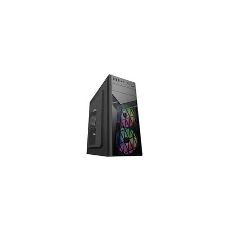 BAZAR - EUROCASE skříň ML N6-560B, ATX, 2x USB-A, 1x USB-C, 2x 120mm ARGB Fan, černá - Rozbaleno (Komplet)