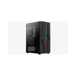 AEROCOOL skříň Mecha, Mid tower, 2x USB 3.0, 2x audio, bez zdroje