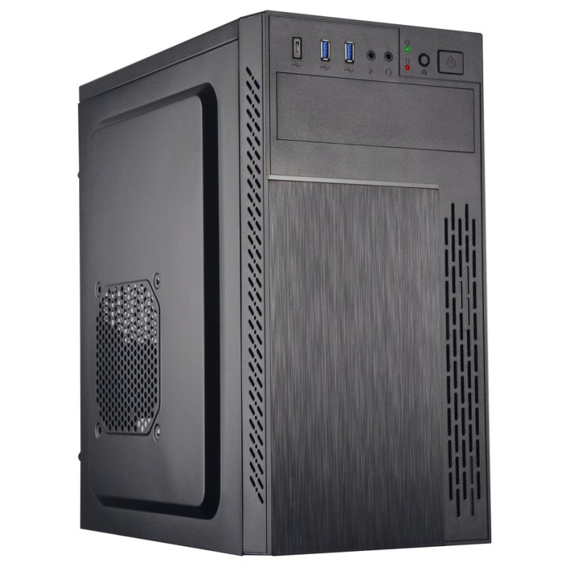 EUROCASE skříň ML M6-505B, Midi Tower, 1xUSB-C, 2x USB 3.0, 2x audio, bez zdroje