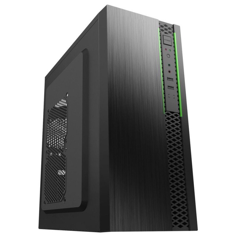 EUROCASE skříň ML N6-550B, Midi Tower, 2x USB 3.0, 2x audio, bez zdroje