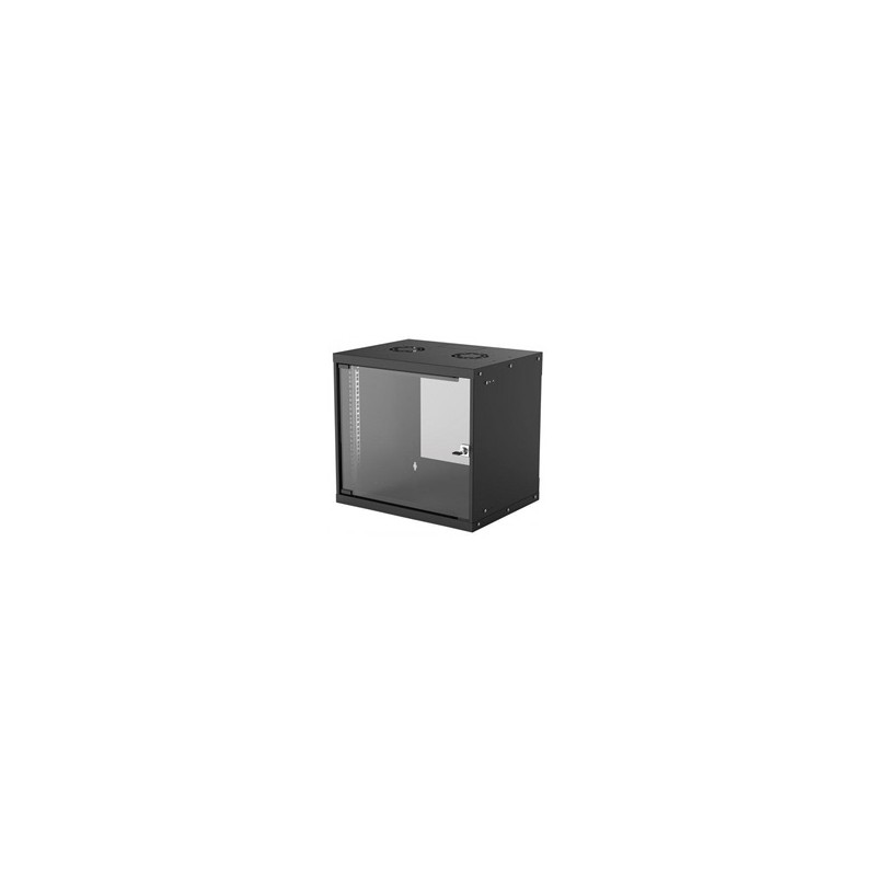 Intellinet 19" BASIC rozvaděč 9U/400mm, černý, rozložený flatpack