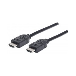 MANHATTAN kabel High Speed HDMI 4K, 3D, Male to Male, stíněný, černý, 1,8m