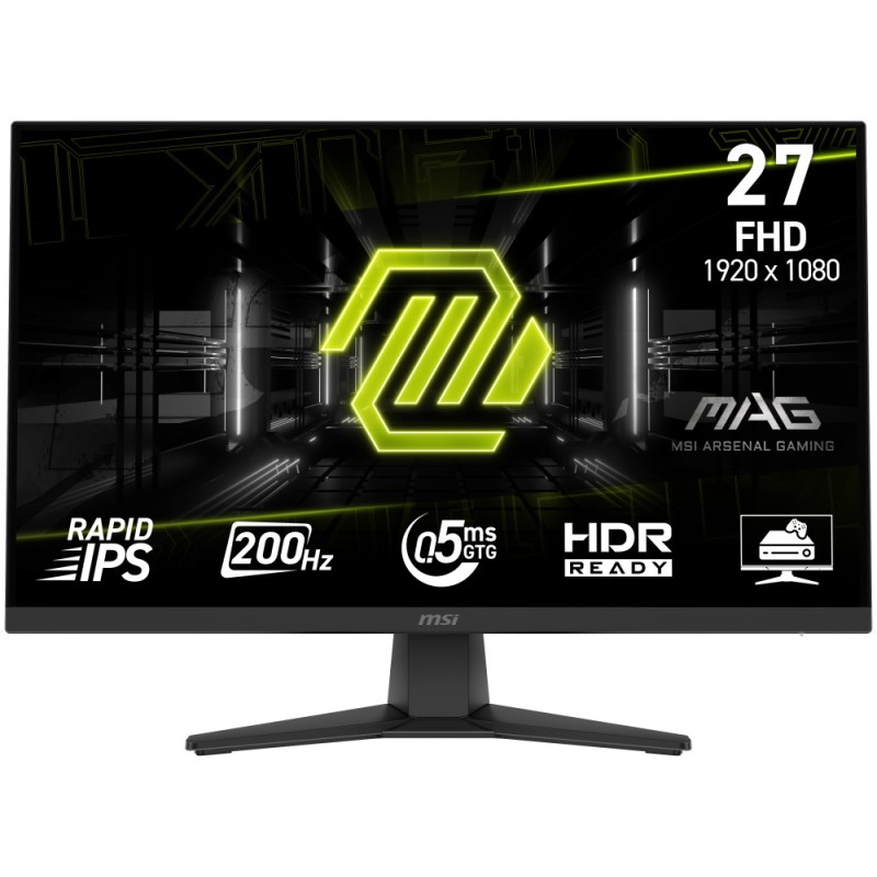 MSI LCD MAG 272F, 27", IPS, FHD, 200Hz, 0,5ms, Black