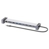 MANHATTAN Dokovací stanice USB-C 10v1, 2xHDMI, 2xUSB-C, 3xUSB, 1xRJ45, čtečka SD karet, šedá