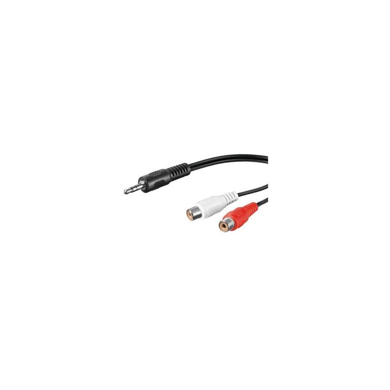 PremiumCord Kabel Jack 3.5mm-2xCINCH M/F 1,5m