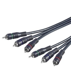 PremiumCord Kabel 3x CINCH-3x CINCH M/M 10m HQ