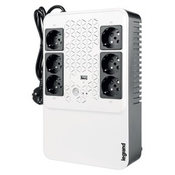 LEGRAND UPS Keor Multiplug 800VA/480W FR, Line-interactive, Tower, výstup 6x FR (CZ), USB nabíjení 1A