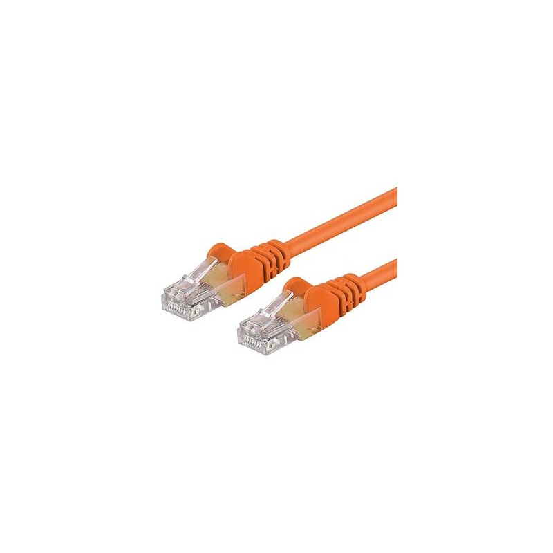 PremiumCord Patch kabel Cat5E UTP, délka 10m, oranžová