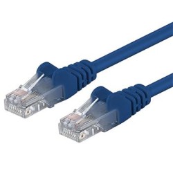 PREMIUMCORD Patch kabel UTP RJ45-RJ45 CAT5e 1.5m modrá