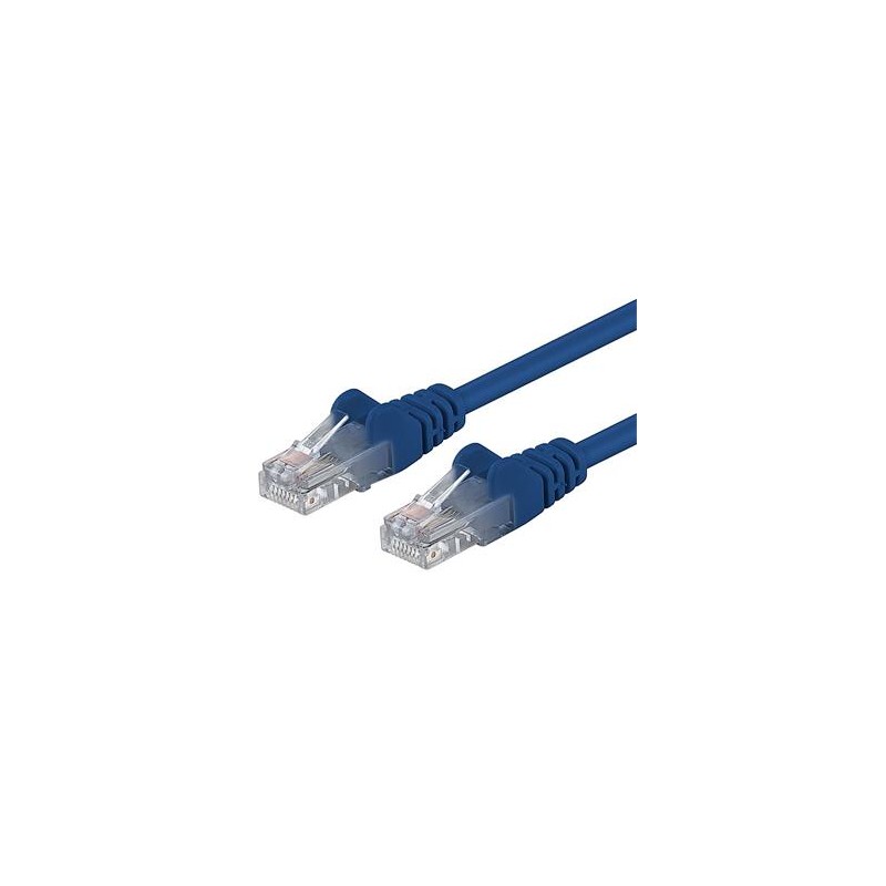 PREMIUMCORD Patch kabel UTP RJ45-RJ45 CAT5e 1.5m modrá
