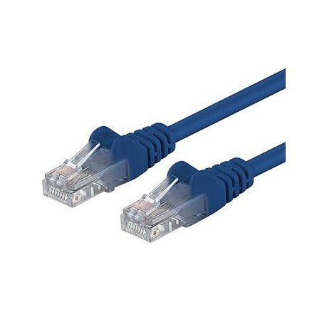 PREMIUMCORD Patch kabel UTP RJ45-RJ45 CAT5e 1.5m modrá