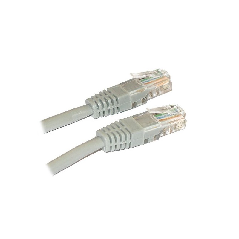 PremiumCord Patch kabel Cat5E UTP, délka 2m, křížený, šedá