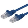 PremiumCord Patch kabel UTP RJ45-RJ45 CAT6 7m modrá
