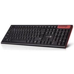 CONNECT IT Multimediální bezdrátová klávesnice, (+2x AAA baterie zdarma), CZ + SK verze, černá