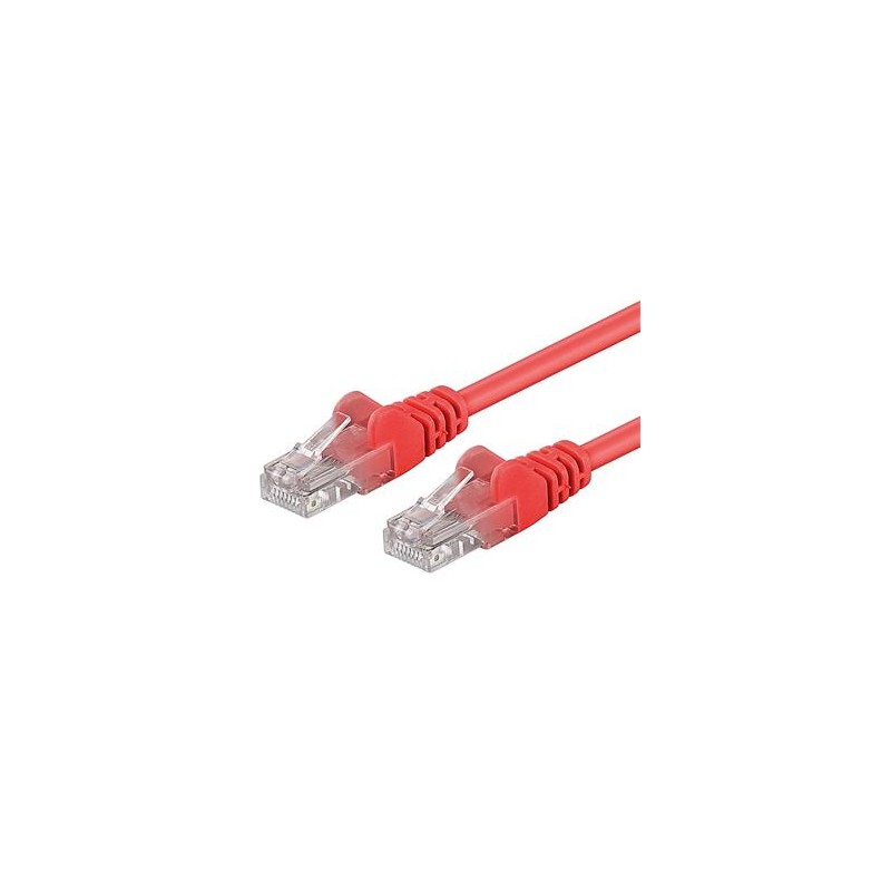 PremiumCord Patch kabel Cat5E UTP, délka 5m, červená