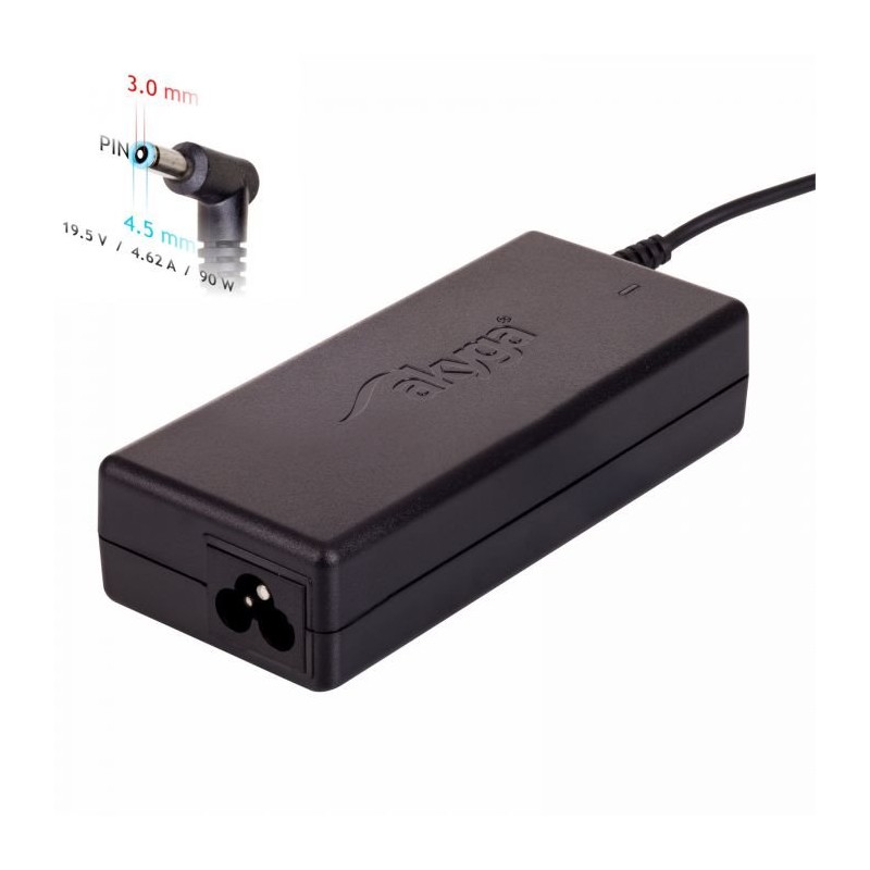 Akyga Nabíječka na notebook 19.5V/4.62A/90W 4.5x3.0 mm + pin pro HP