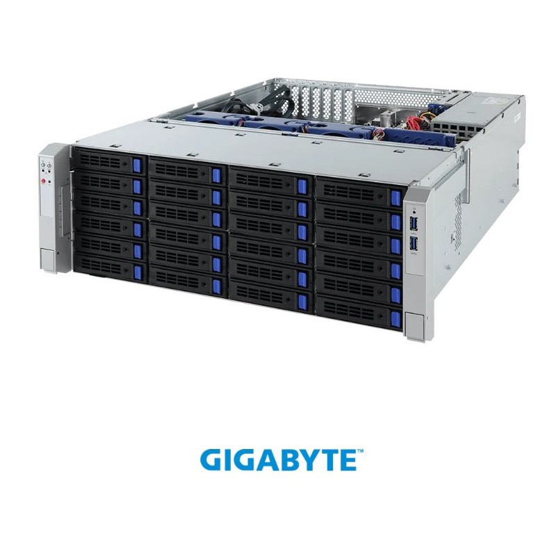 Gigabyte storage server S451-Z30, SP3 (7002), 16x DDR4, 36x 3,5+2x 2,5, M.2, 2x 10GbE SFP+, IPMI, 2x 1200Wp