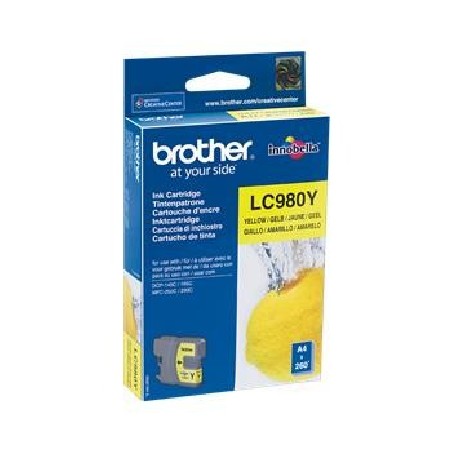 Brother LC-980Y (inkoust, yellow, 260 str.)