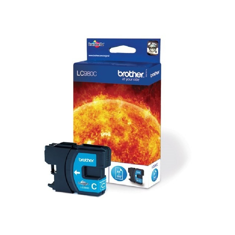 Brother LC-980C (inkoust, cyan, 260 str.)
