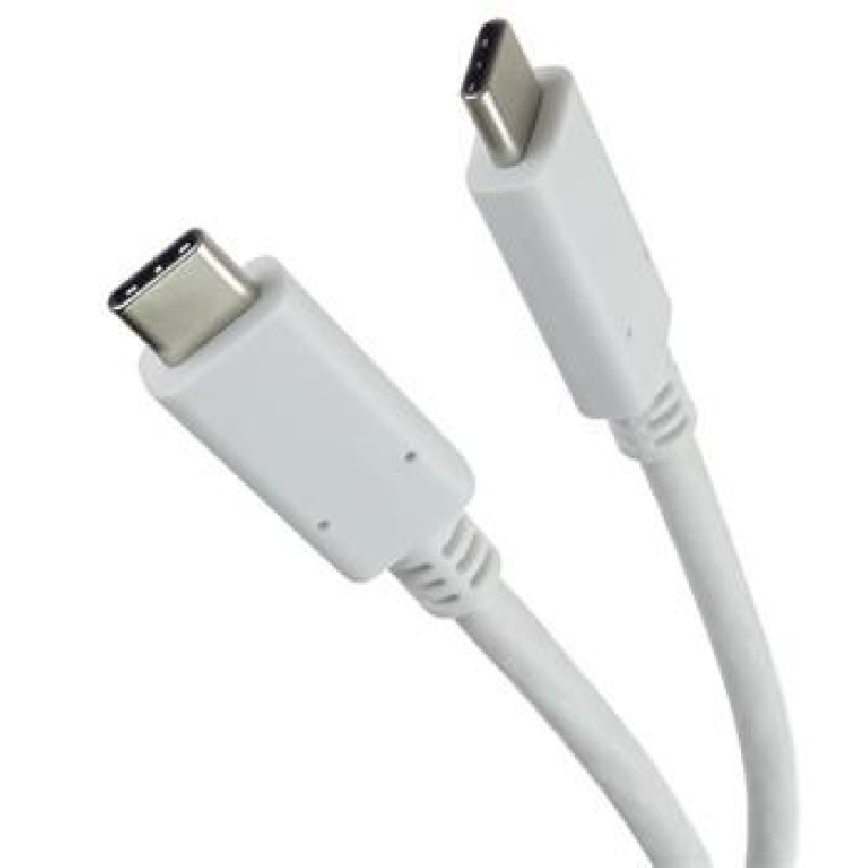 PremiumCord Kabel USB 3.2 konektor C/male - USB 3.2 C/male, bílý, 1m