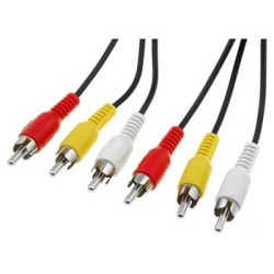 PremiumCord Kabel 3x CINCH-3x CINCH M/M 5m
