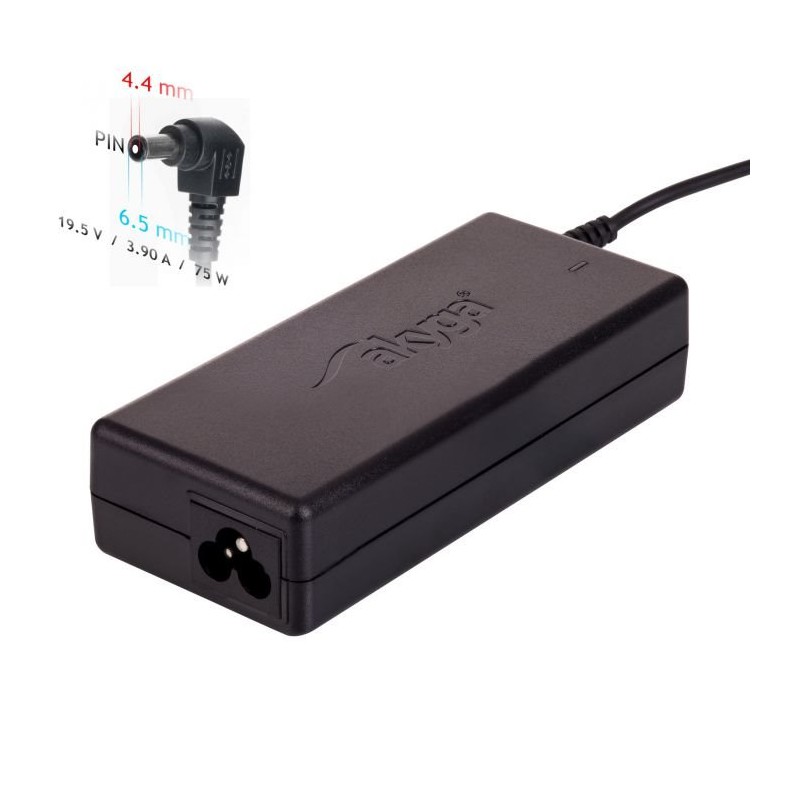 Akyga Nabíječka na notebook 19.5V/3.9A 75W 6.5x4.4 mm + pin pro SONY