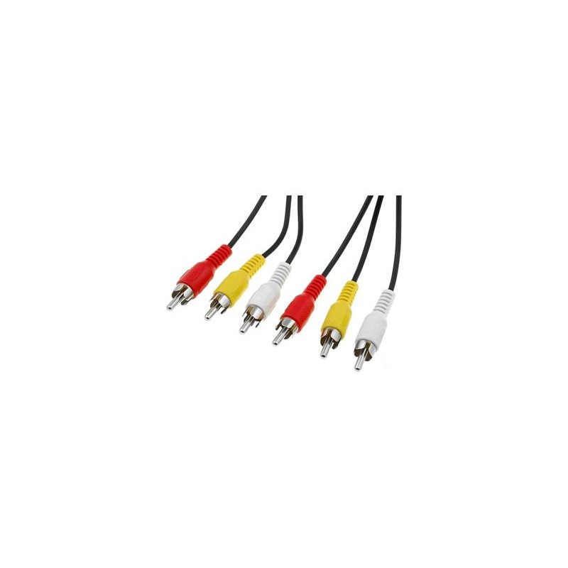 PremiumCord Kabel 3x CINCH-3x CINCH M/M 10m