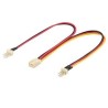 PREMIUMCORD Rozdvojka pro napájení ventilátorů 3pin TX 22cm