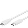 PremiumCord Kabel USB konektor C/male - USB 2.0 Micro-B/male, bílý, 1m