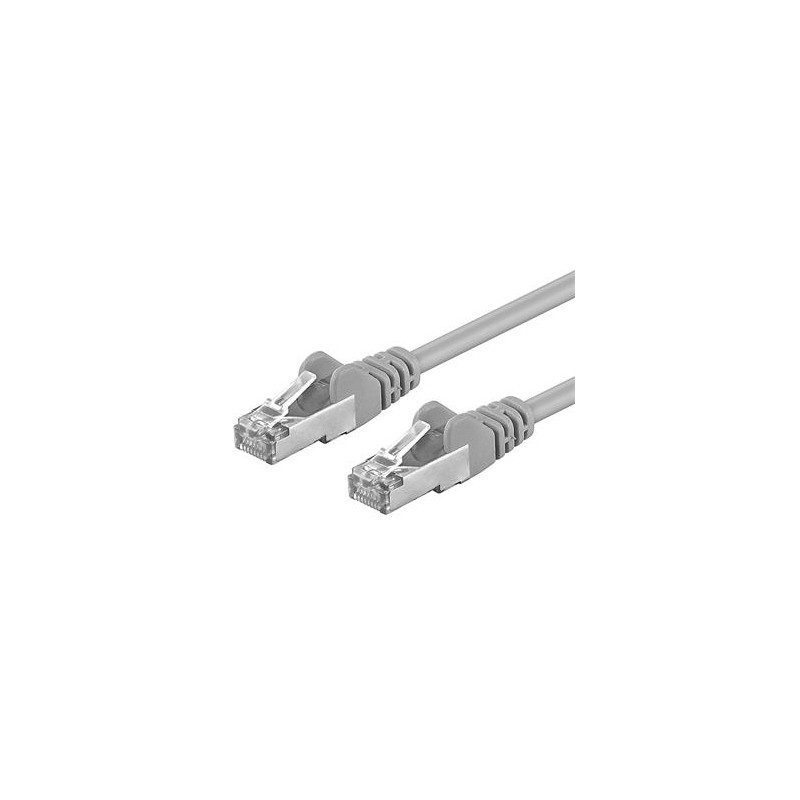Premiumcord Patch kabel Cat5E S-FTP, AWG 26/7, délka 5m, šedá