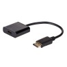 Akyga adaptér DisplayPort/HDMI/ABS/PVC/cerná