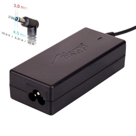 Akyga Nabíječka na notebook 19.5V/2.31A 42W 4.5x3.0 mm + pin DELL 1.2m