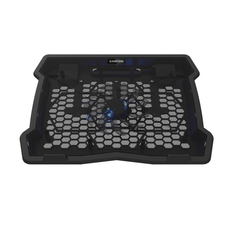 CANYON chladící podstavec NS02 pro notebook 10-15.6", LED podsvícení, 1x ventilátor, 340x265x30mm
