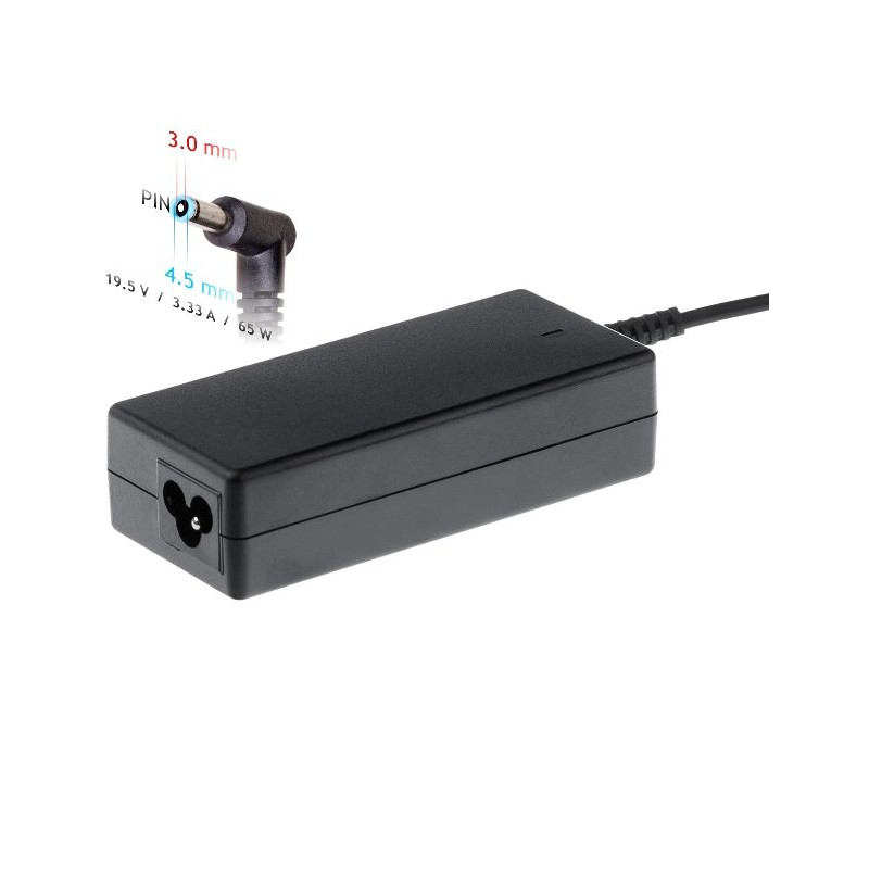 Akyga Nabíjecka na notebook 19.5V/3.33A 65W 4.5 x 3.0 mm + pin pro Dell