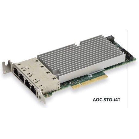 SUPERMICRO Standard LP 4-port 10GbaseT, Intel XL710 and X557