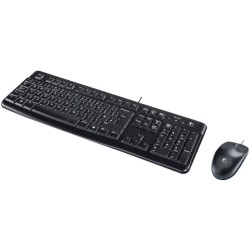 Logitech drátové combo klávesnice myš MK120 - DEU layout - černá