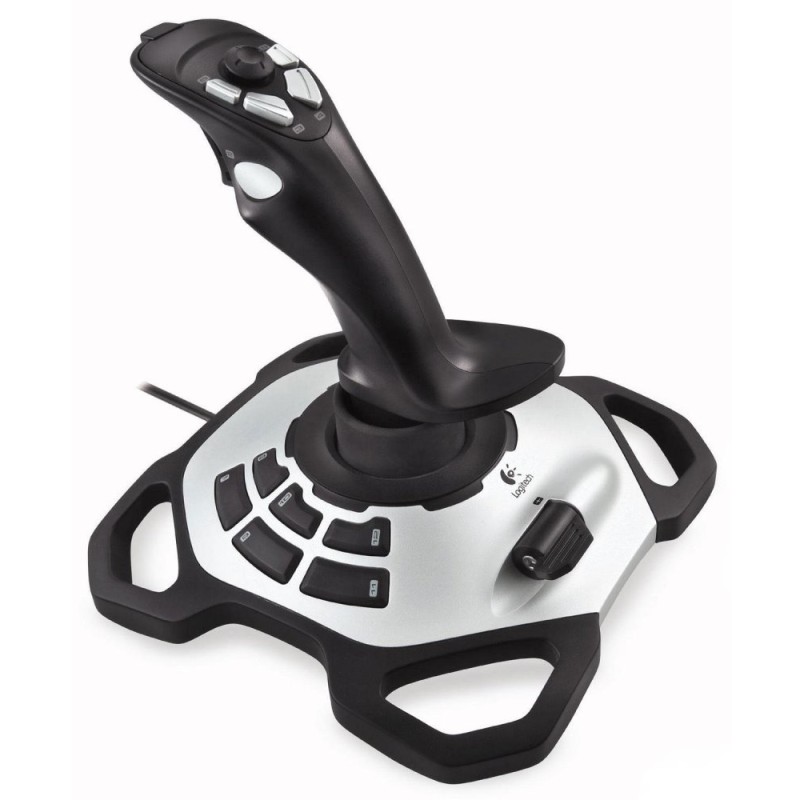 Joystick Logitech Extreme 3D Pro, 12tl., USB, černý, Spoušť pro rychlou střelbu, Windows 2000/XP/Vista/7/8/10