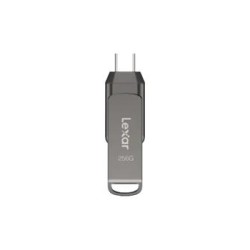 Lexar flash disk 256GB - JumpDrive D400 Dual USB-C & USB-A 3.1 (čtení až 130MB/s)